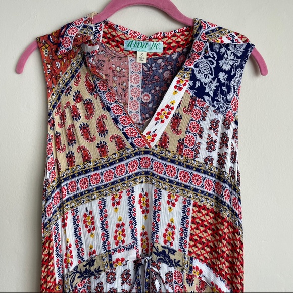 Francesca’s / Handkerchief Asymmetrical Midi Dress - Picture 5 of 10